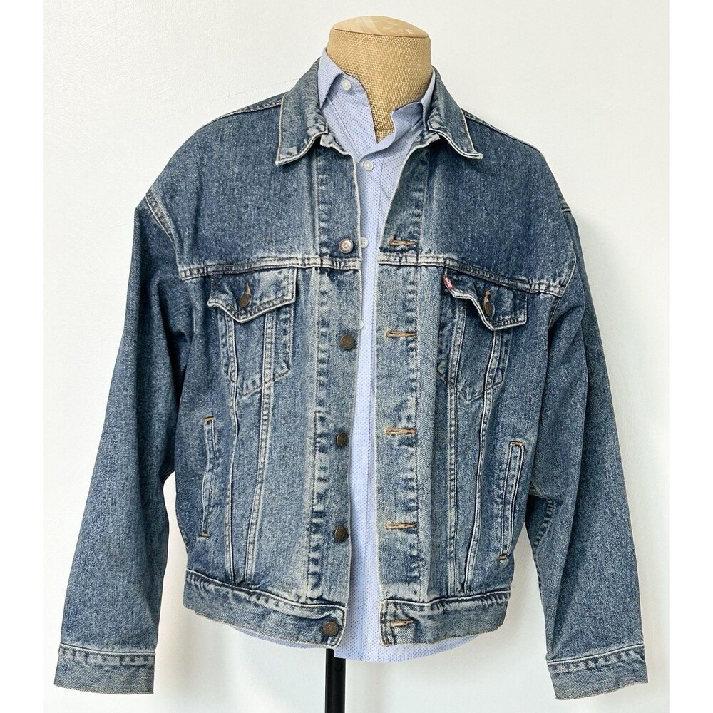 1993 Vintage Levi's Button-Up Denim Trucker Jacket Men’s Large 70507-4890